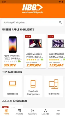 notebooksbilliger.de android App screenshot 2